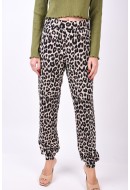 Pantaloni Dama Only Onlbella Nightwear Silver Lining/Animal Print